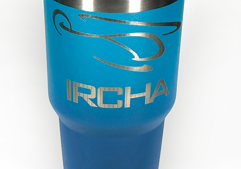 IRCHA Tumbler Cup with Stainless Steel Straw and Cleaning Sponge